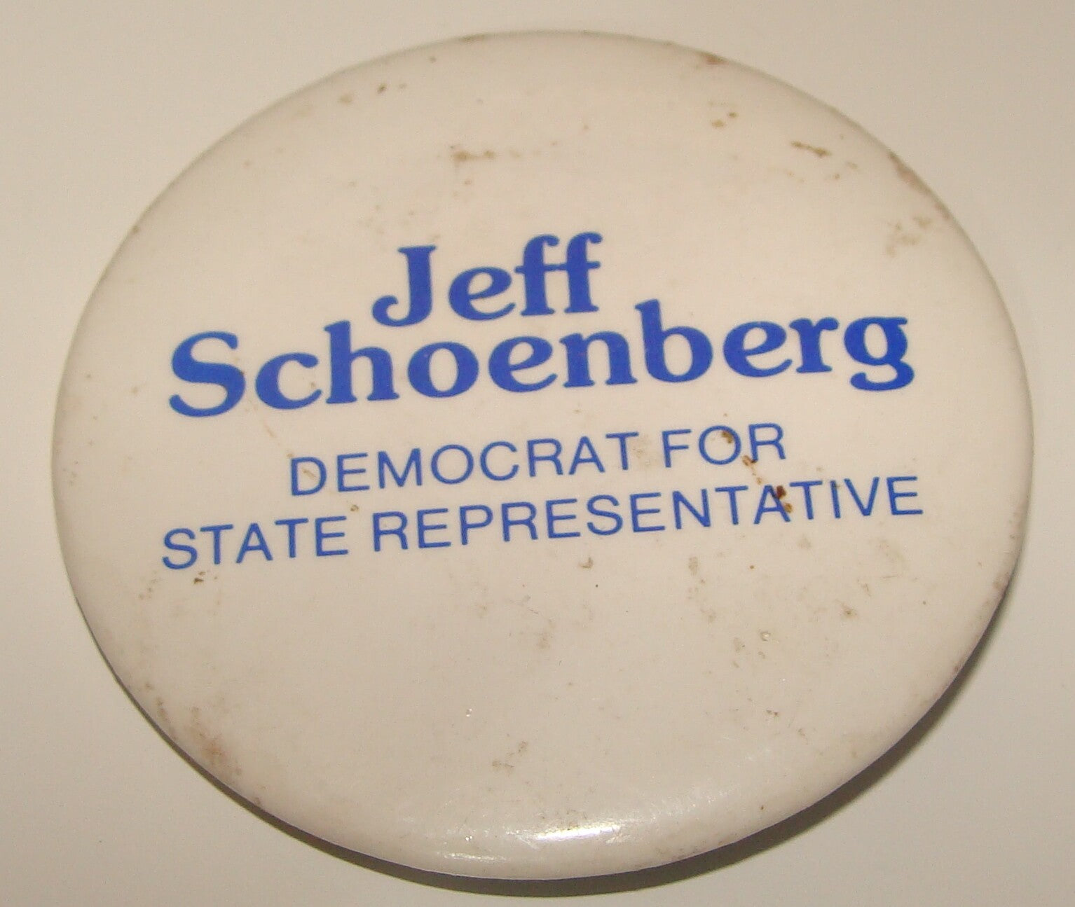 Pol Jewish Judaica Jeff Jeffrey Schoenberg Democratic Party Pin Back Lapel