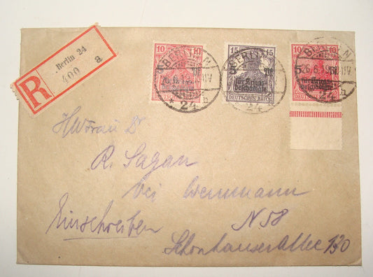 Germany 1919   Berlin Stamp Cover