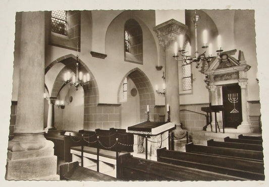 Germany Photo Jewish Card Judaica German WORMS Synagogue Postcard