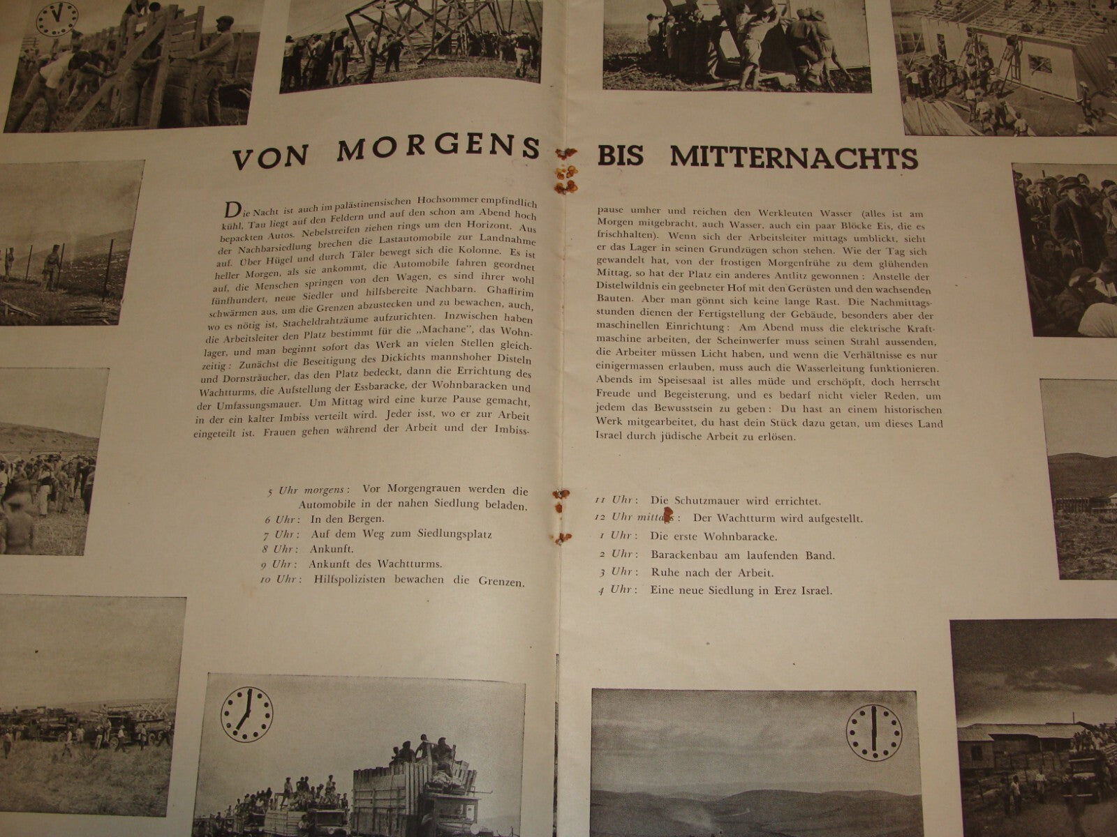 Booklet Palestine Jewish Judaica 1937 Israel German Photo Album Zionist RARE