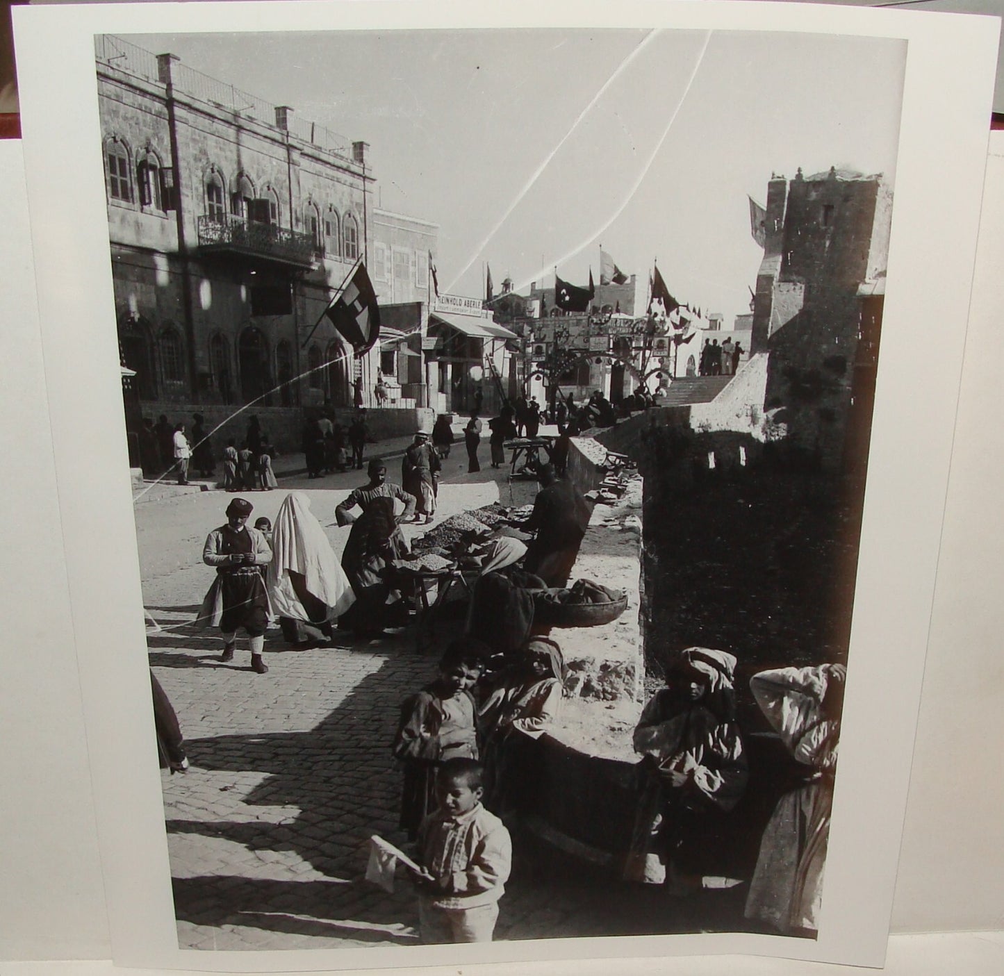 Photo Print Palestine Ad MATSON , c.1898 Ottoman Israel JERUSALEM Road To Zion