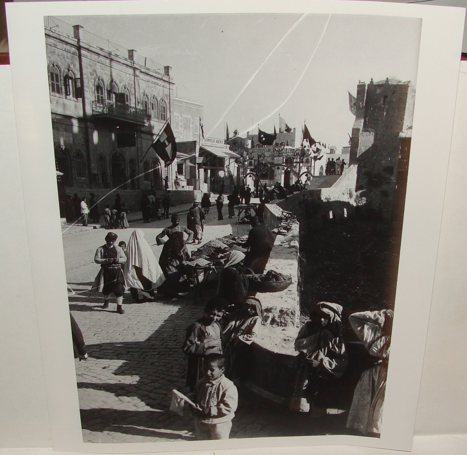 Photo Print Palestine Ad MATSON , c.1898 Ottoman Israel JERUSALEM Road To Zion
