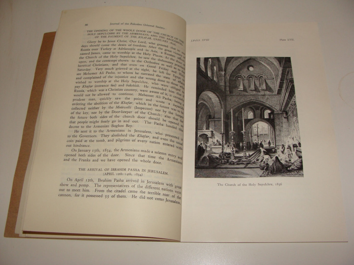 Booklet Palestine JOURNAL 1938 OF ORIENTAL SOCIETY Reprint Annals S. N. Spyridon