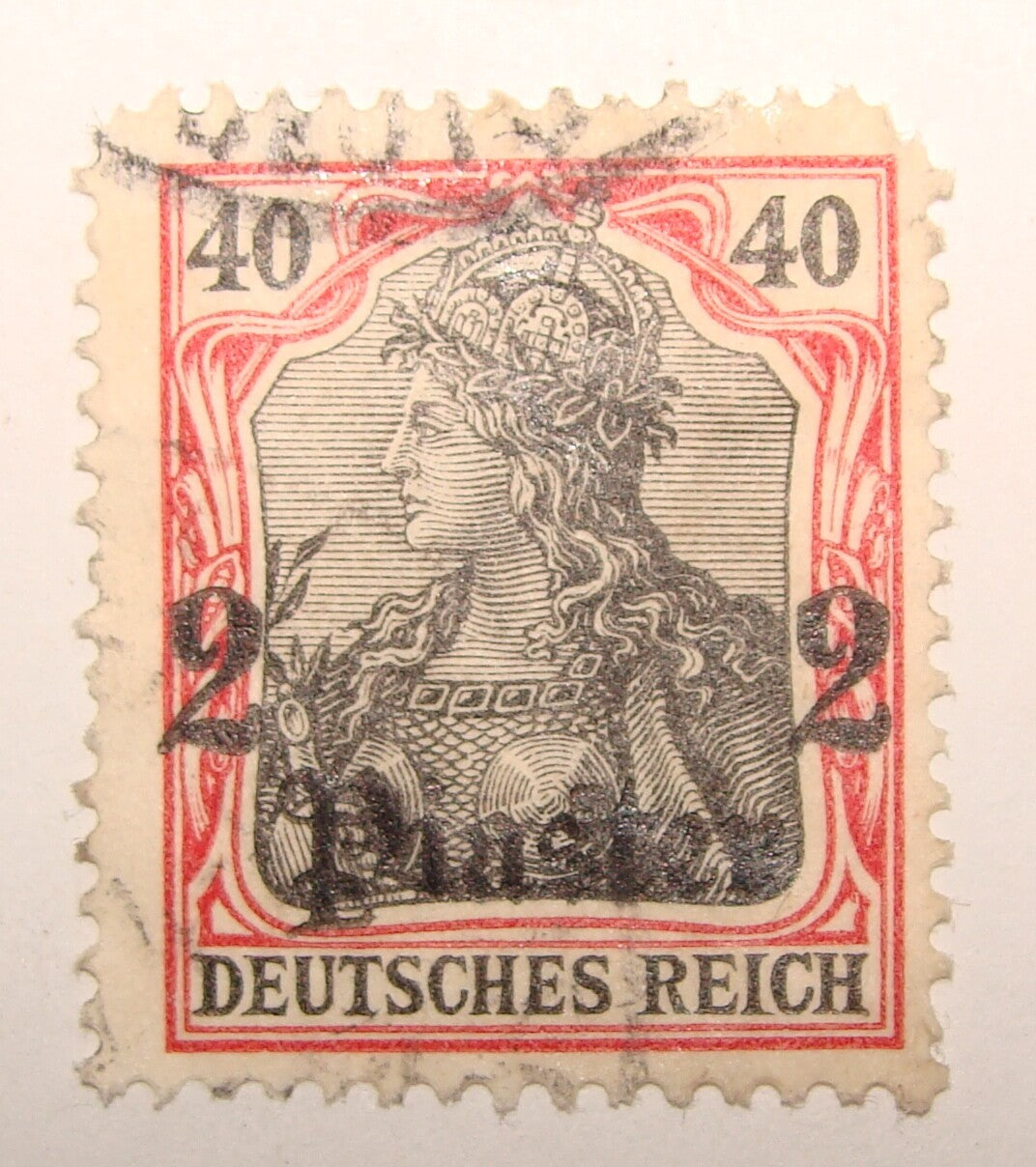 Germany   1905 Turkey Turkish Post 2 Piaster Stamp