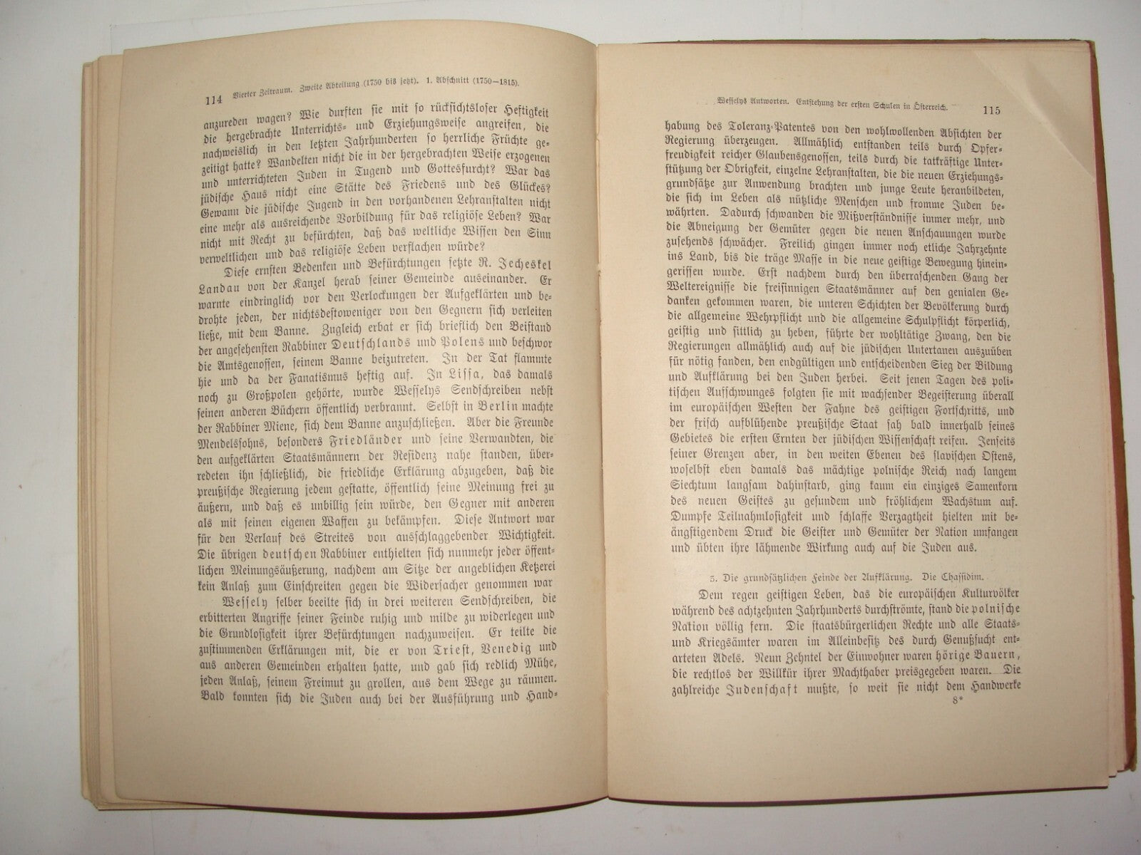 Jewish Judaica Antique 1913 History geschichte der juden Brann German Breslau