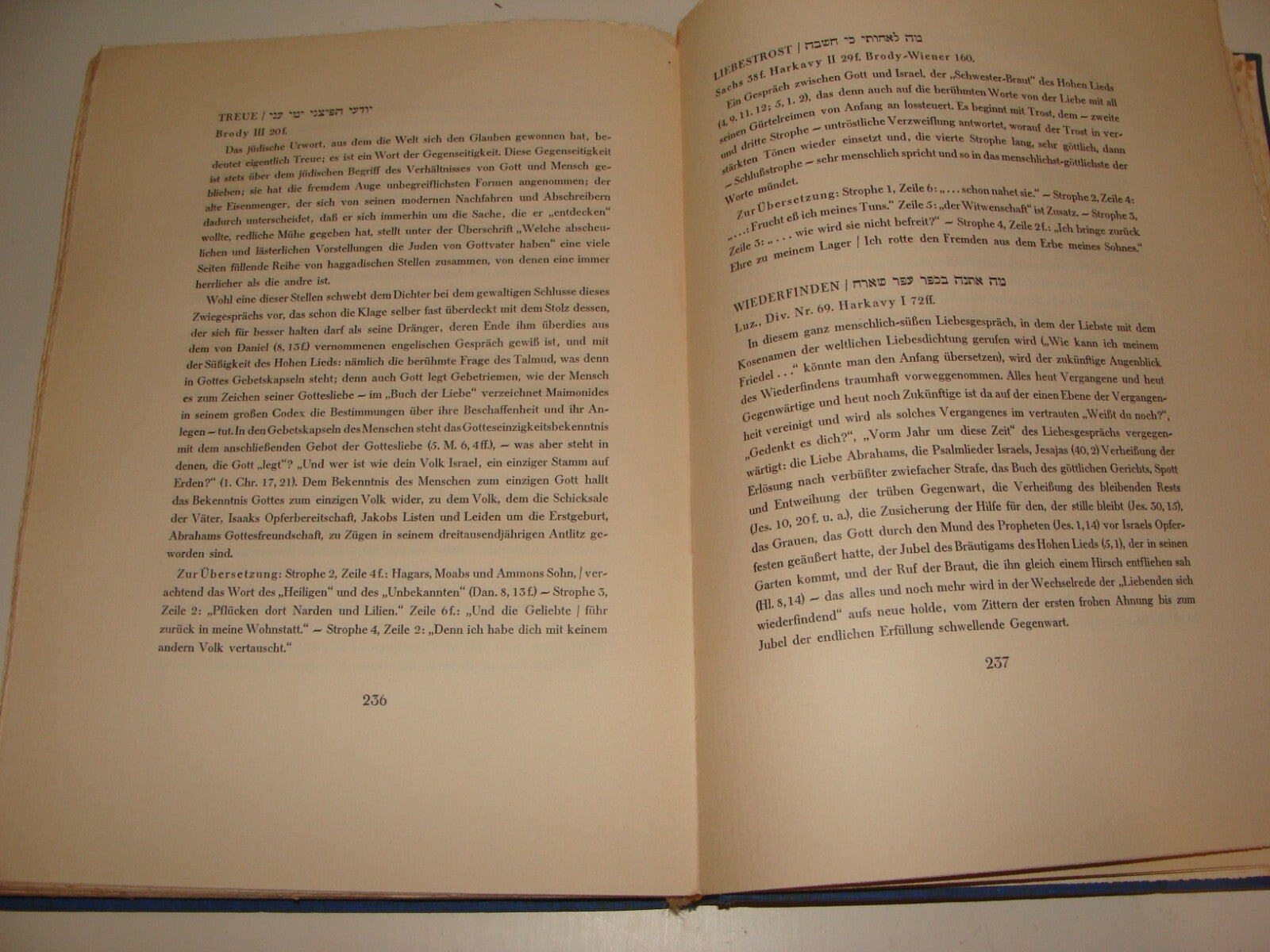 Germany Book Jewish Judaica 1926 German   Rabbi Jehuda Halevy Songs Poetry Poems