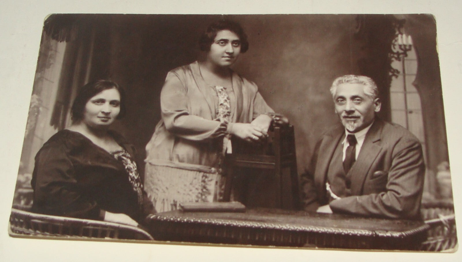 Photo Jewish Card Judaica 192? Poland Lomza Stamp Postcard