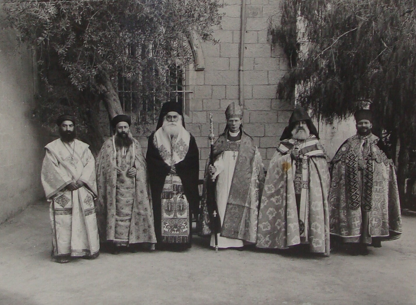 Photo Print Palestine Ad , Jerusalem Israel 1920s Christian Leaders Catholic