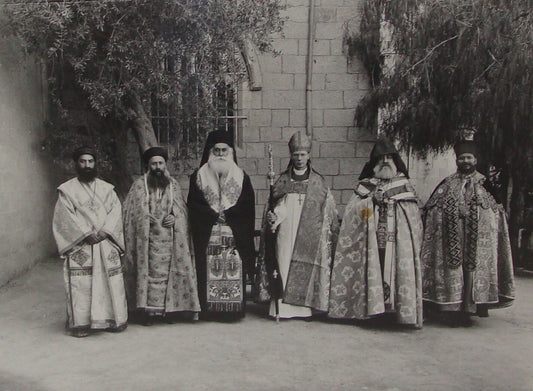 Photo Print Palestine Ad , Jerusalem Israel 1920s Christian Leaders Catholic