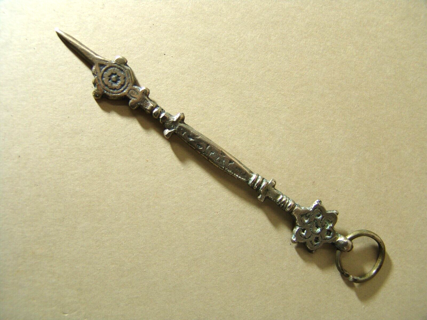 antique jewish judaica moroccan torah finger silver primitive work