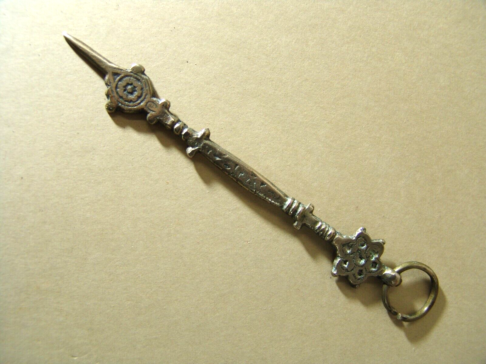 antique jewish judaica moroccan torah finger silver primitive work