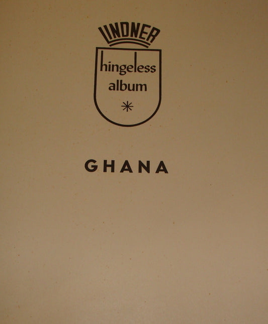 1957 - 1958 GHANA Stamp Album Lindner Hingleless