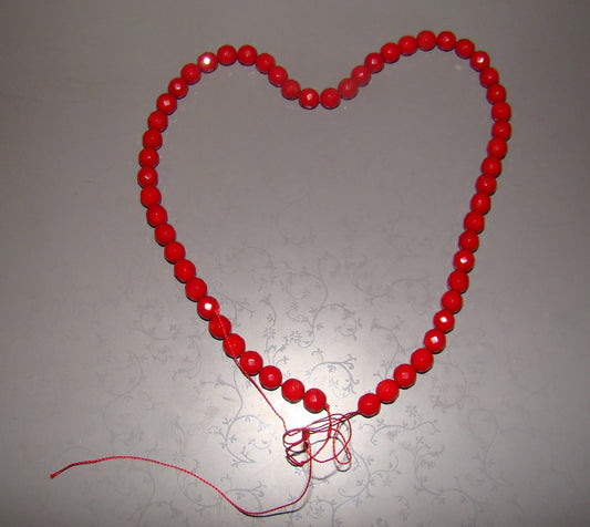 Vintage Coral Beads Necklace Pendant Beautiful 27.2 grams