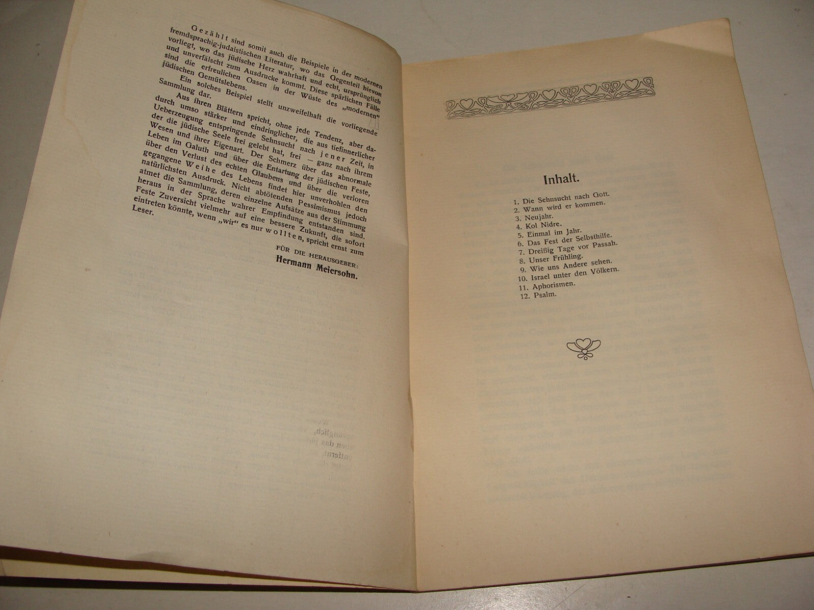 Germany Book Jewish 1914 German Judaica Czernowitz Leon Kellner Judaism