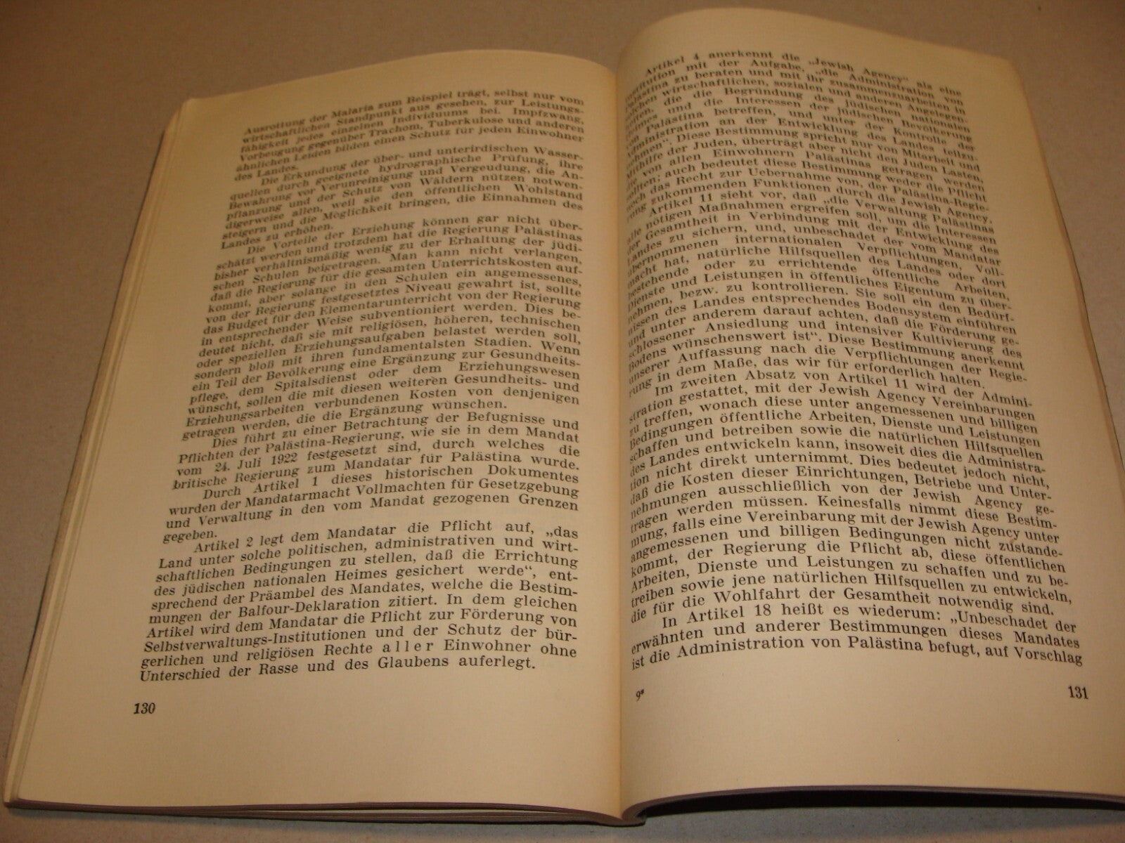 Report Palestine RARE 1928 London Joint Survey Commission German Jewish Zionist