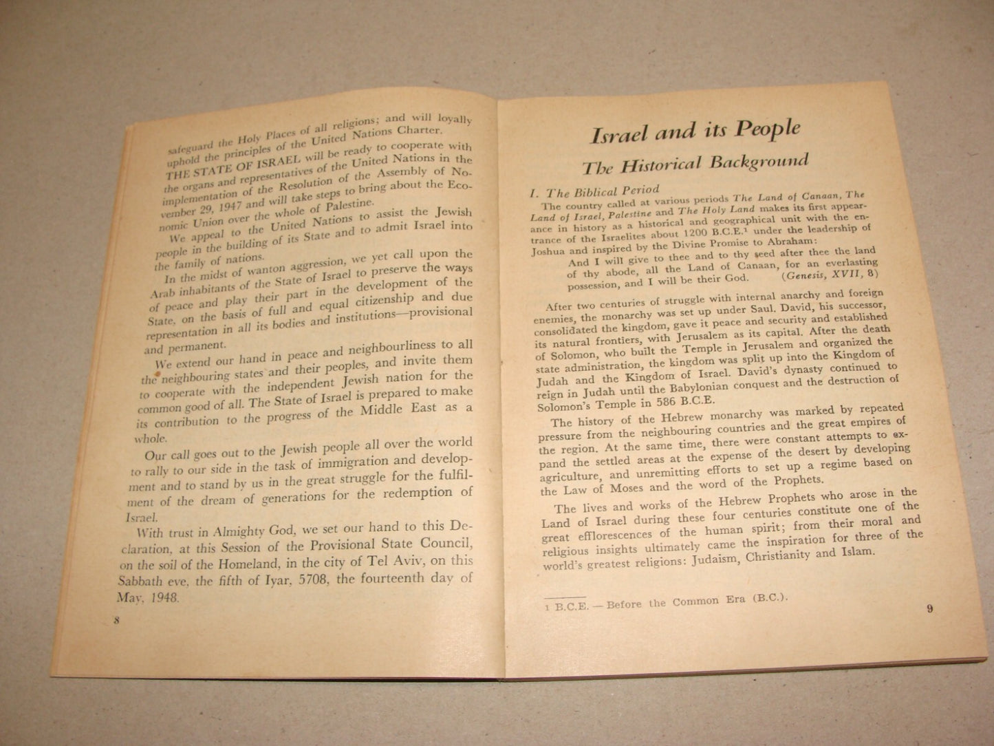 Book Jewish Judaica 1957 Israel Israeli Facts Guide Information History Map