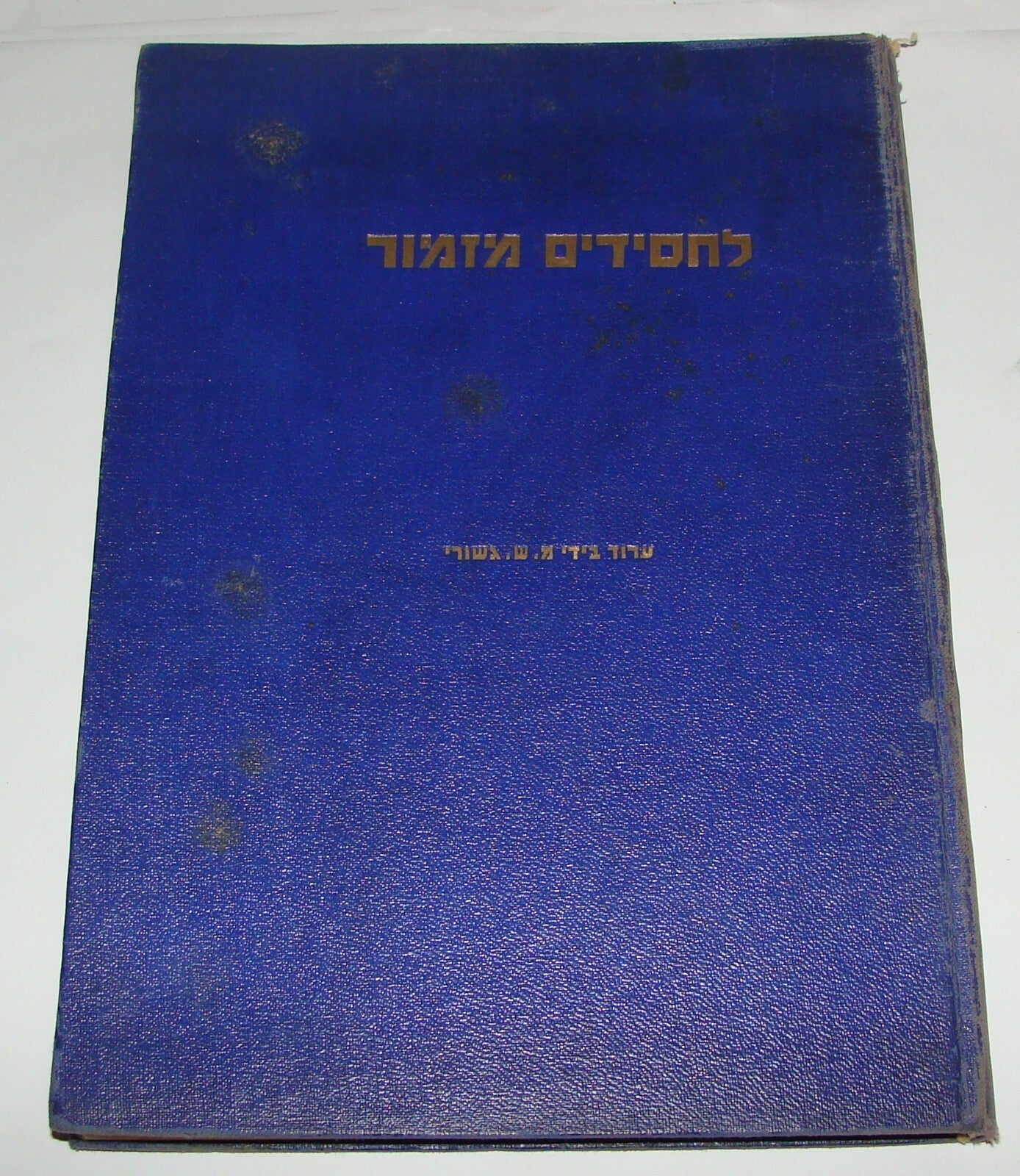 Book Jewish Judaica 1936 Palestine Israel Rabbi Chassidic Songs Poems History