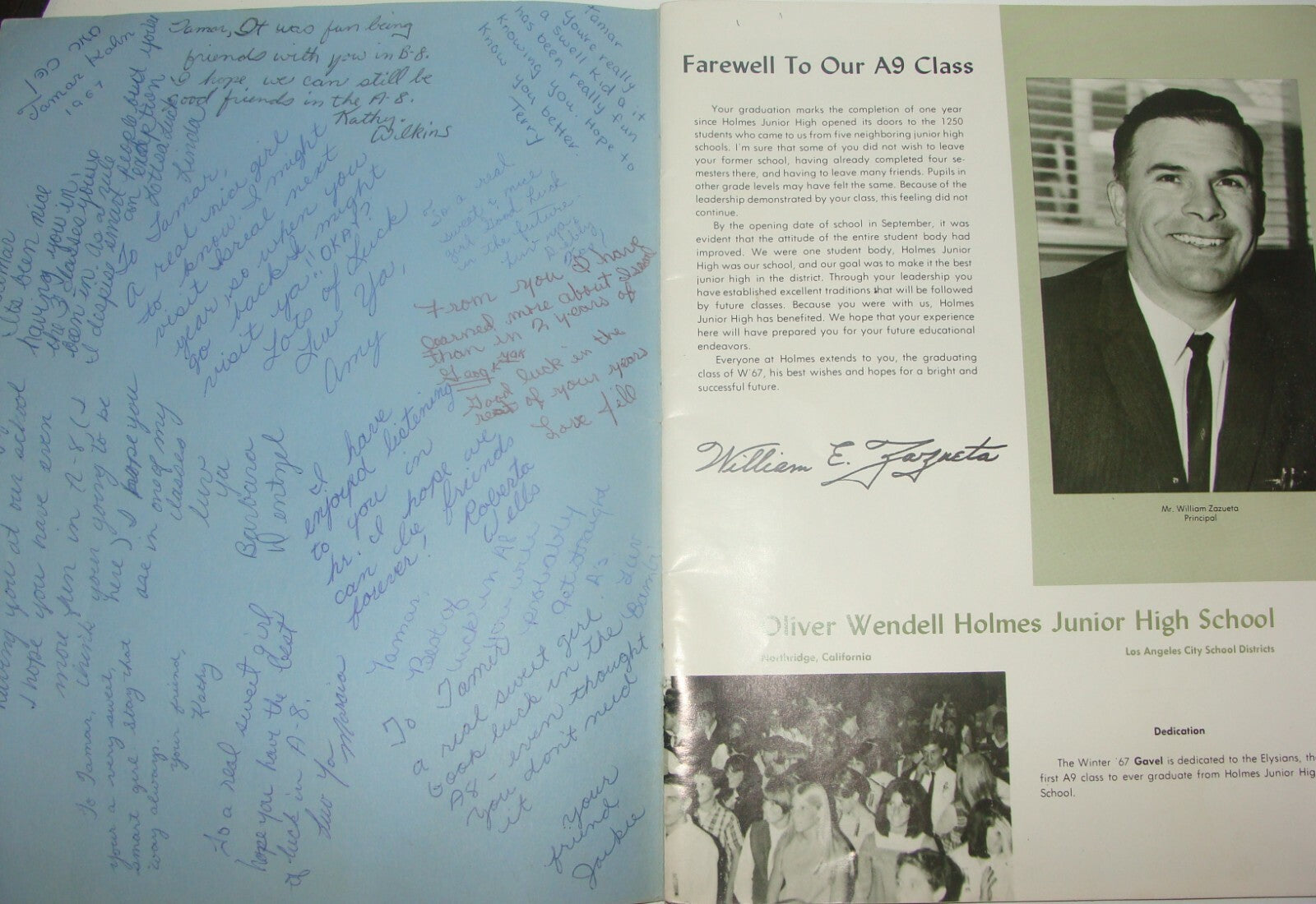 Oliver Wendell Holmes Junior High School The Gavel 1967 Yearbook Hebrew Jewish