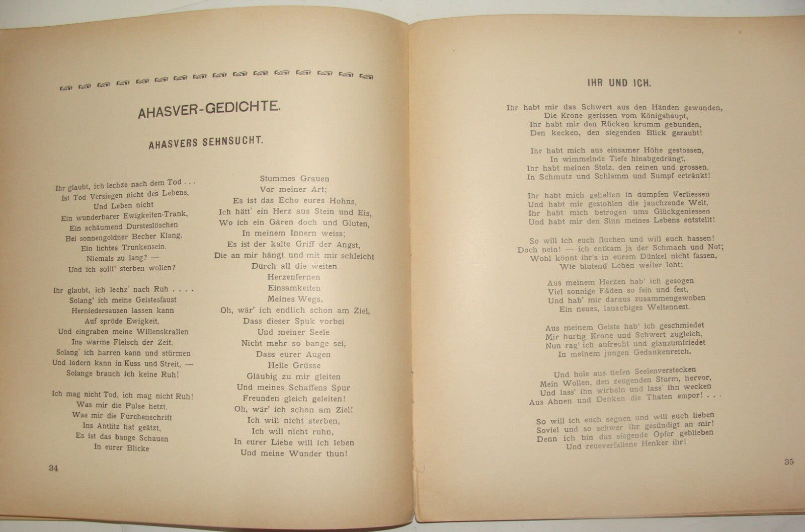 Germany Book Jewish Judaica Antique 1903 German Yiddish Poetry JUNGE HARFEN