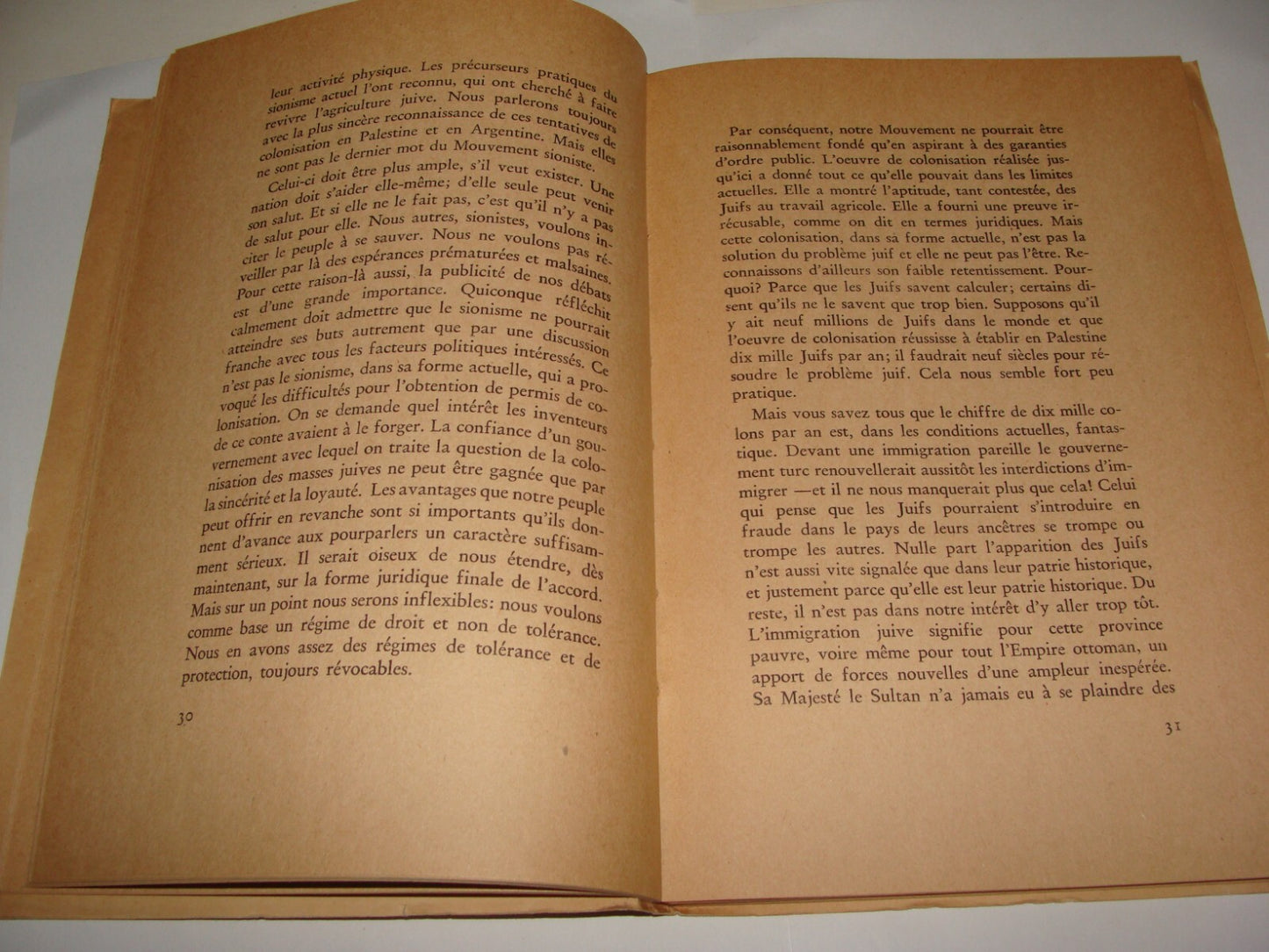 Book Jewish Judaica 1947 Palestine Israel HERZL Zionist Congress French