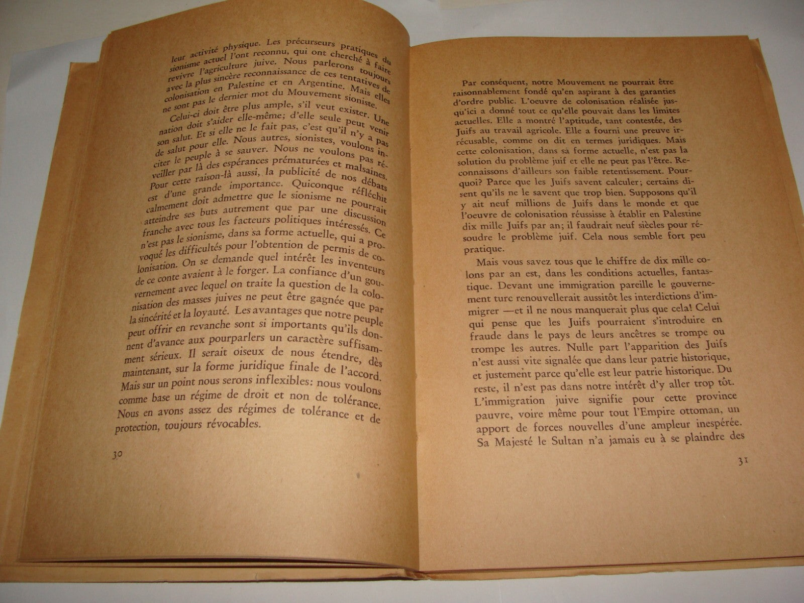 Book Jewish Judaica 1947 Palestine Israel HERZL Zionist Congress French