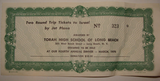 Jewish American Judaica United States Long Beach New York Torah High School Note