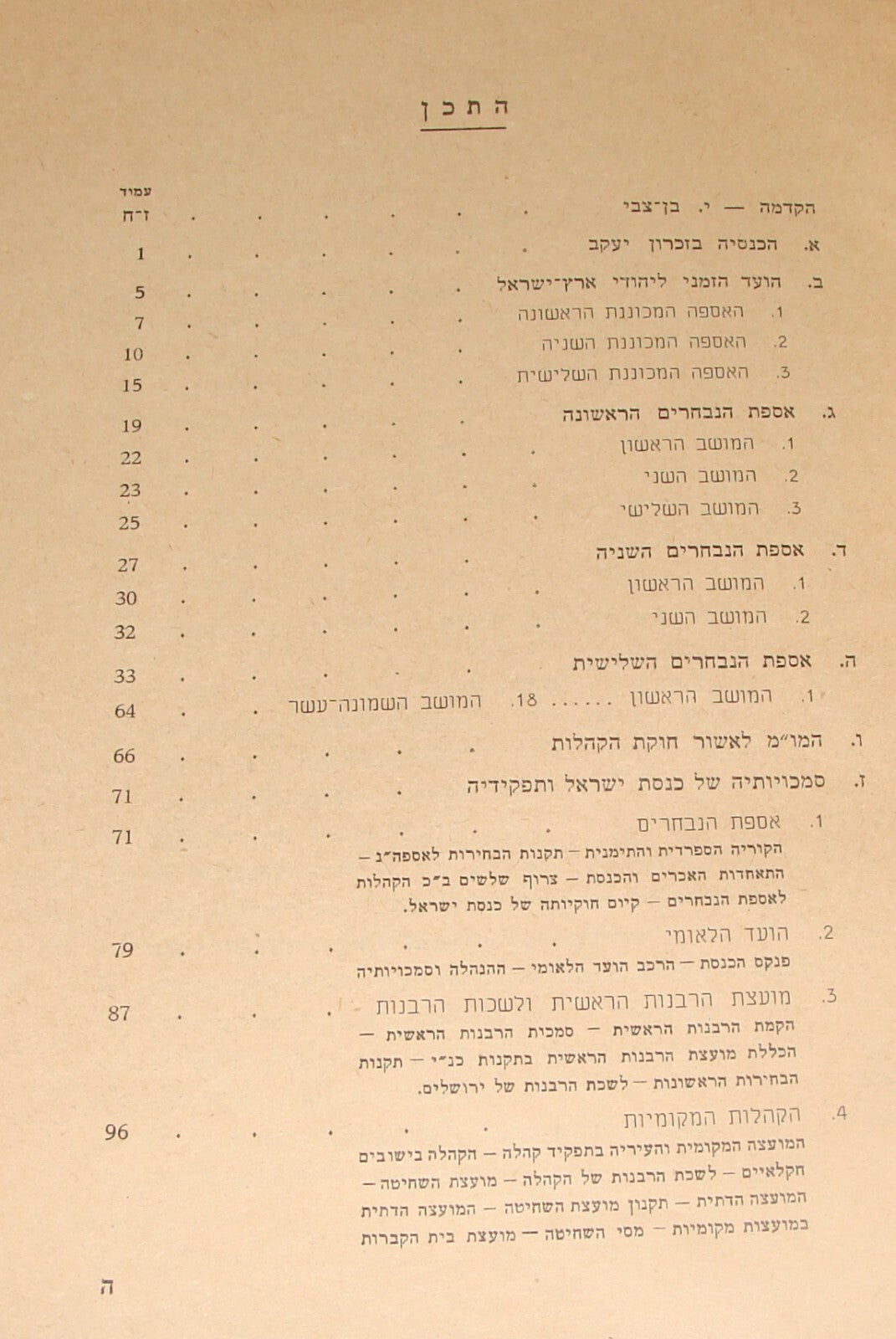 Book Jewish Judaica 1944 Palestine Hebrew Zionist Knesset Israel Provisional