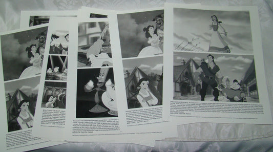 1991 Press Photo Beauty and the Beast Walt Disney Movie Film Lot x11