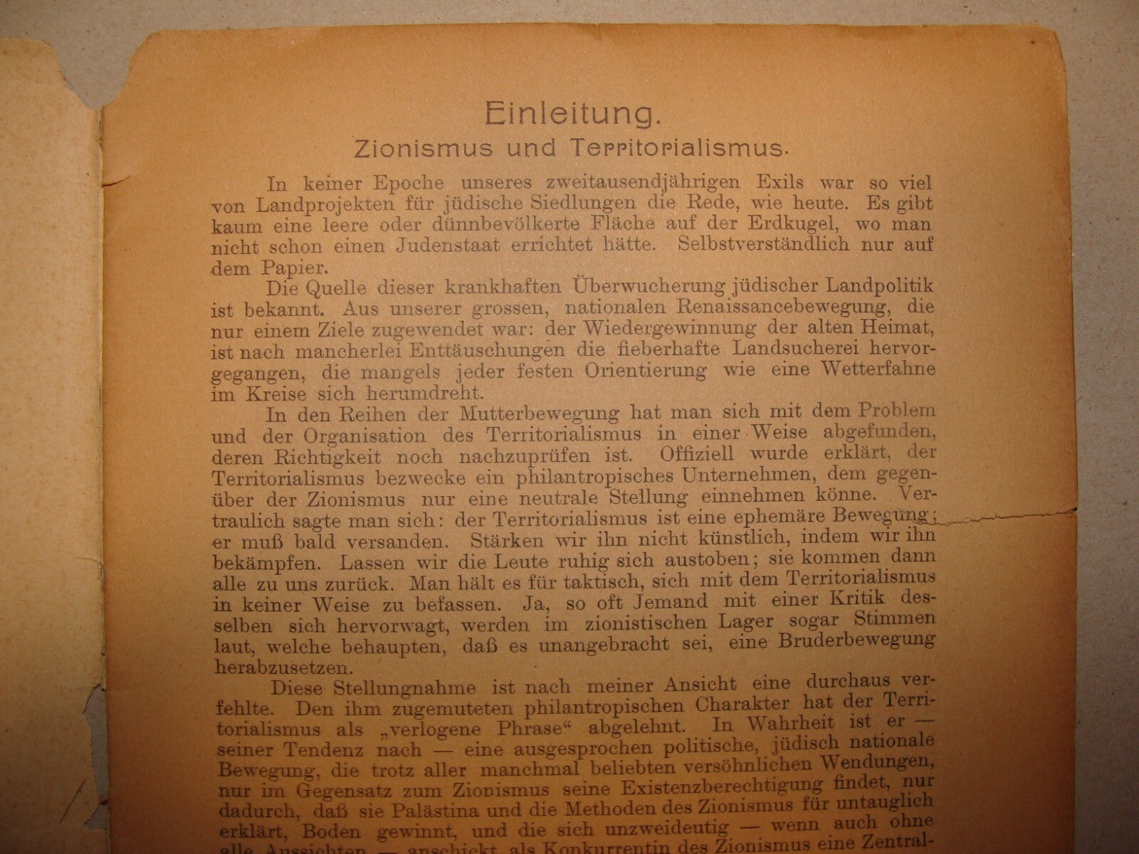 Germany Book Jewish 1907 German   Zionist Zionism Alfred Nossig Palestine Israel