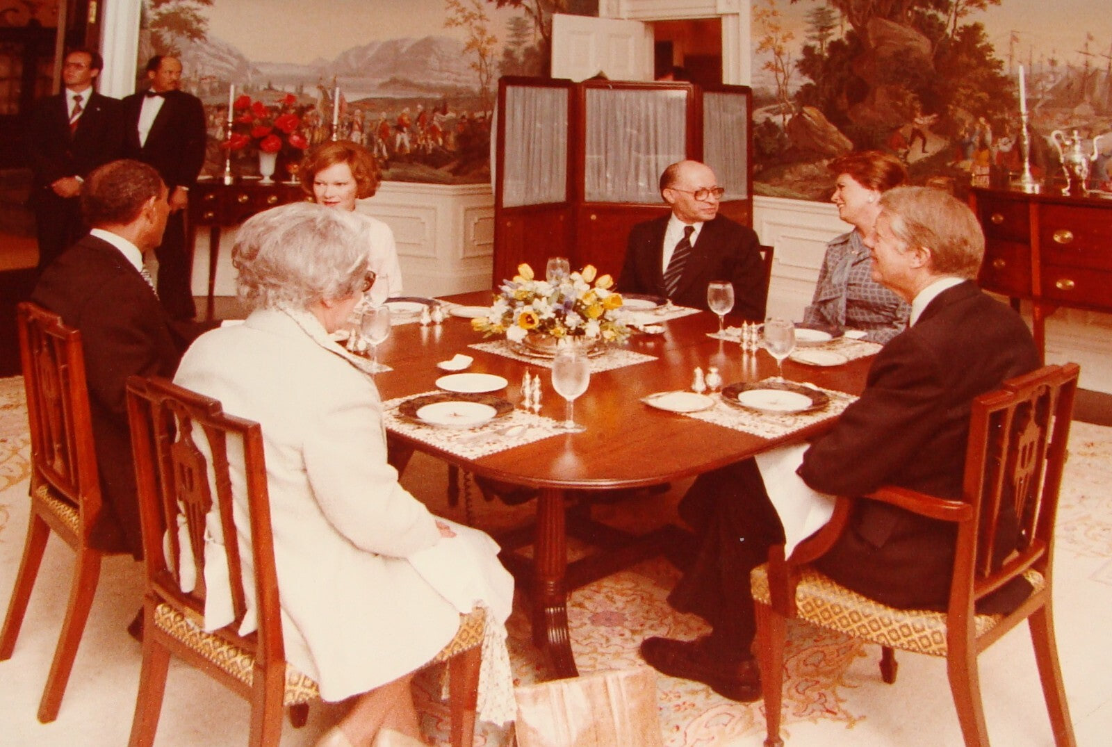 Pol Photo Israel Ad President Jimmy Carter Prime Minister Begin Egypt Sadat Peac