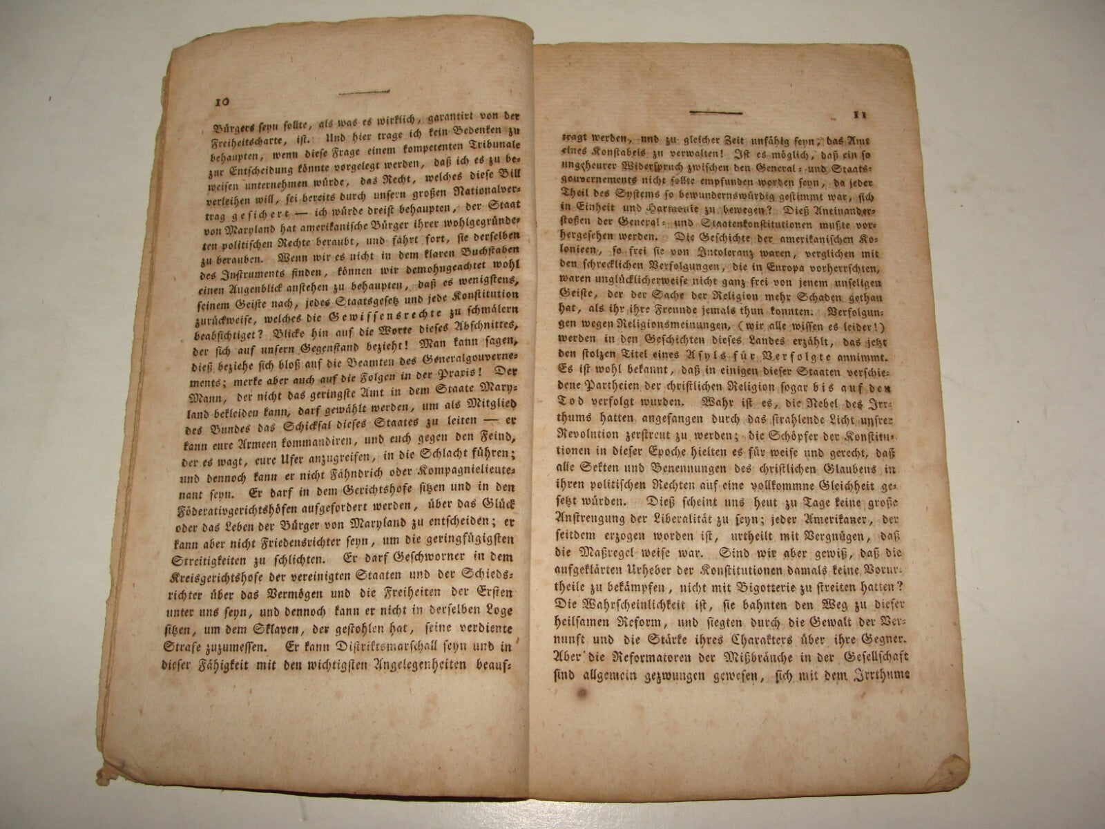 Germany Booklet Jewish Judaica Antique 1820s? German Jews Equal Rights RARE