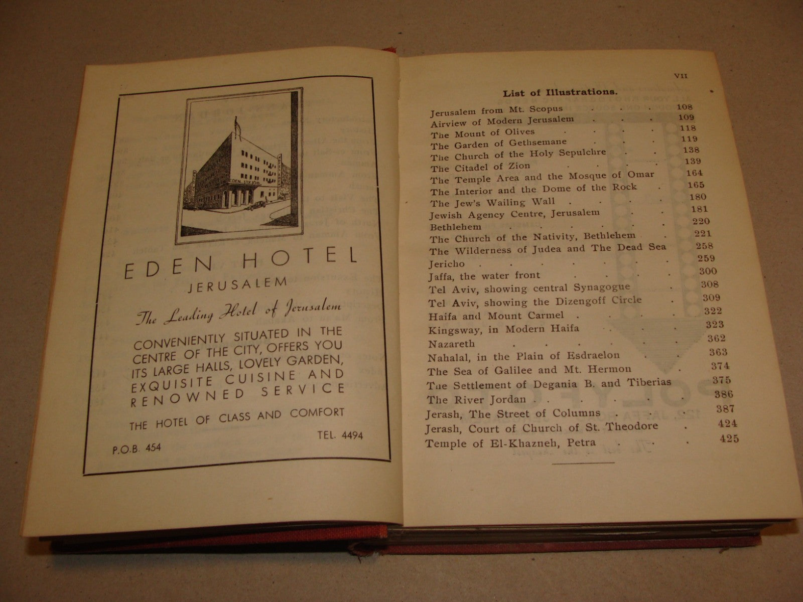 Book Palestine Guide including Trans Jordan Travel 1946 Israel Jerusalem Matson