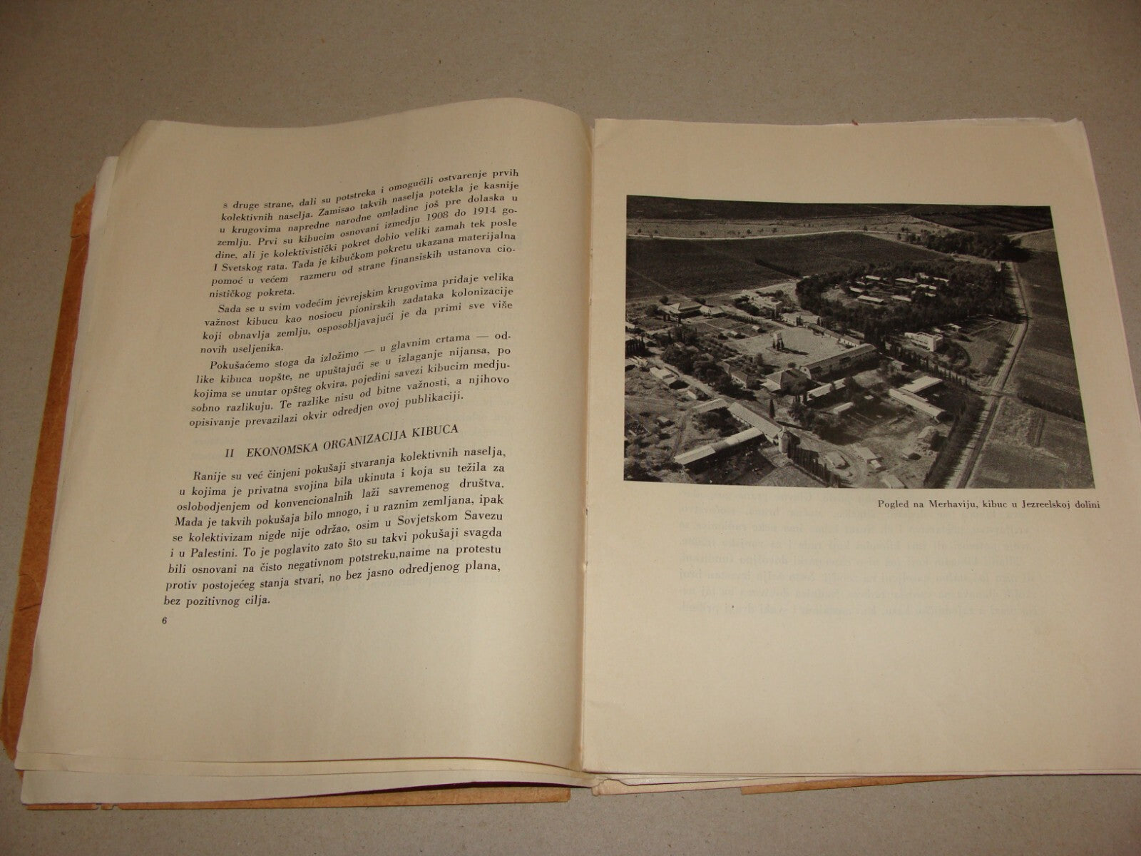 1947 Zionist Jewish Hebrew Palestine Israel Kibbutz Pamphlet Bosnian Photo Map