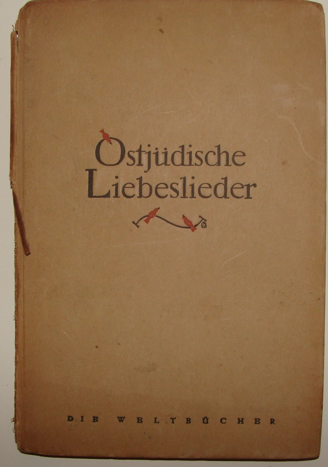 Germany Book Jewish Judaica 1920 German Poetry Poems Songs Book Ludwig Strauss