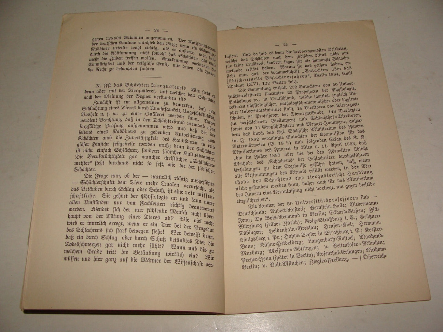 Germany RARE Jewish Judaica 1899 German   Shechita Slaughter Ritual Kosher Food