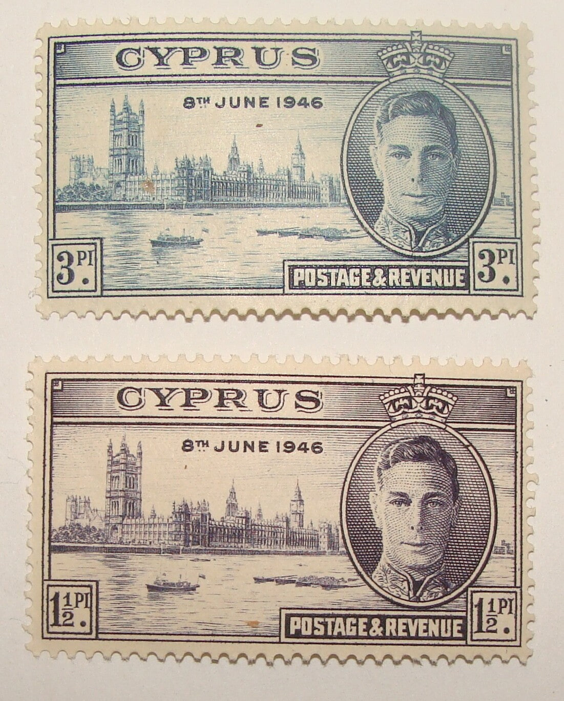 CYPRUS 1946 Stamp x2 MNH