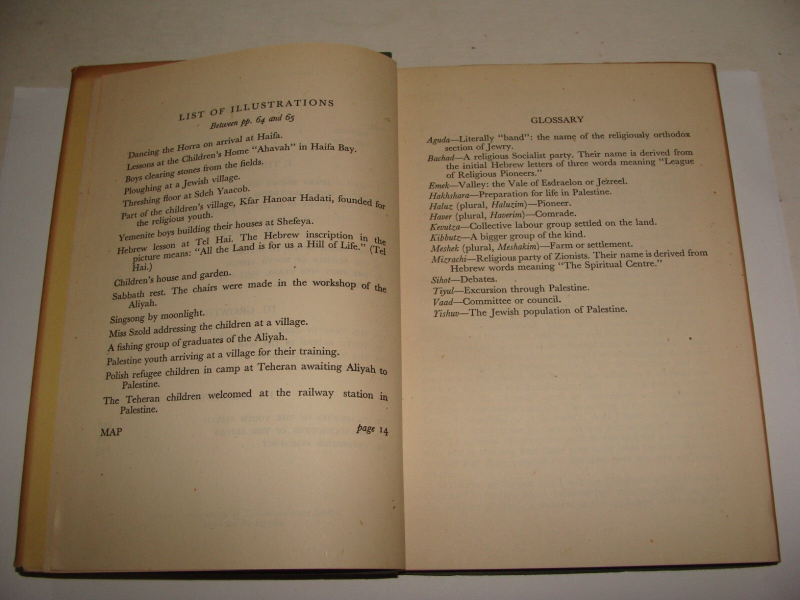 Book Jewish Zionism 1944 YOUTH COMES HOME Palestine Israel Immigration Pioneers