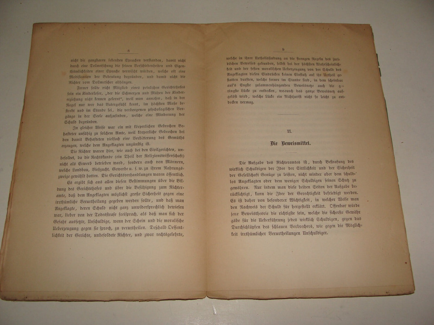 Germany Book Jewish RARE Judaica Antique 1870 German Rabbi Julius Furst History