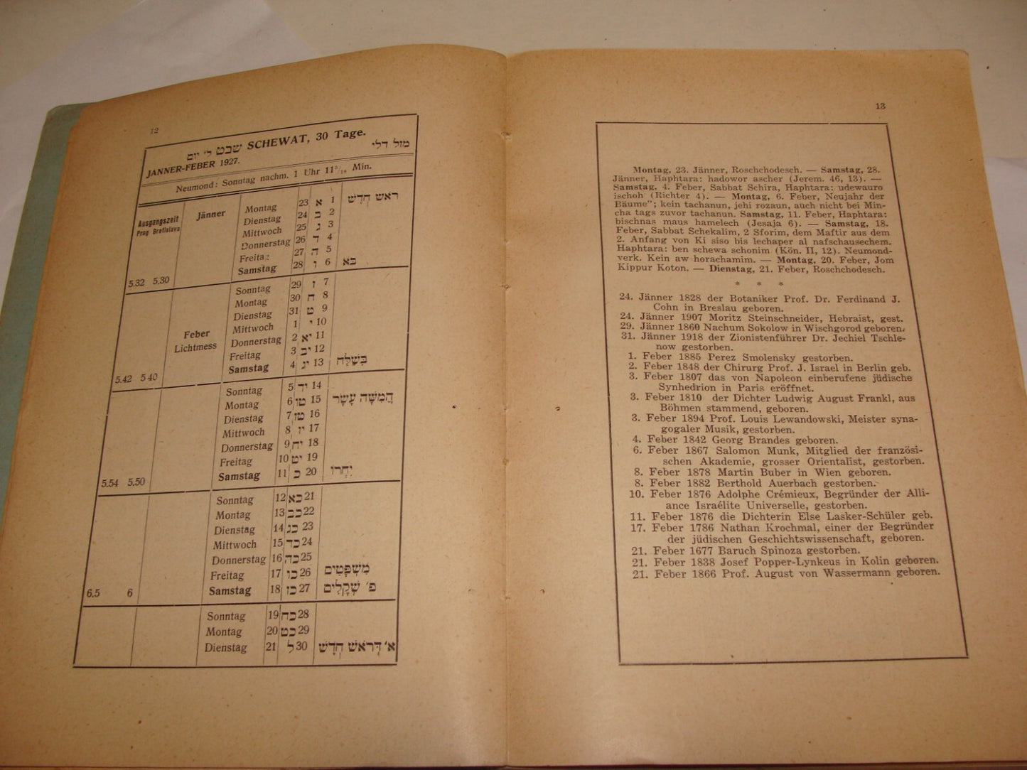 Book Jewish Judaica 1928 National Fund German Czech Prague Zionist Palestine