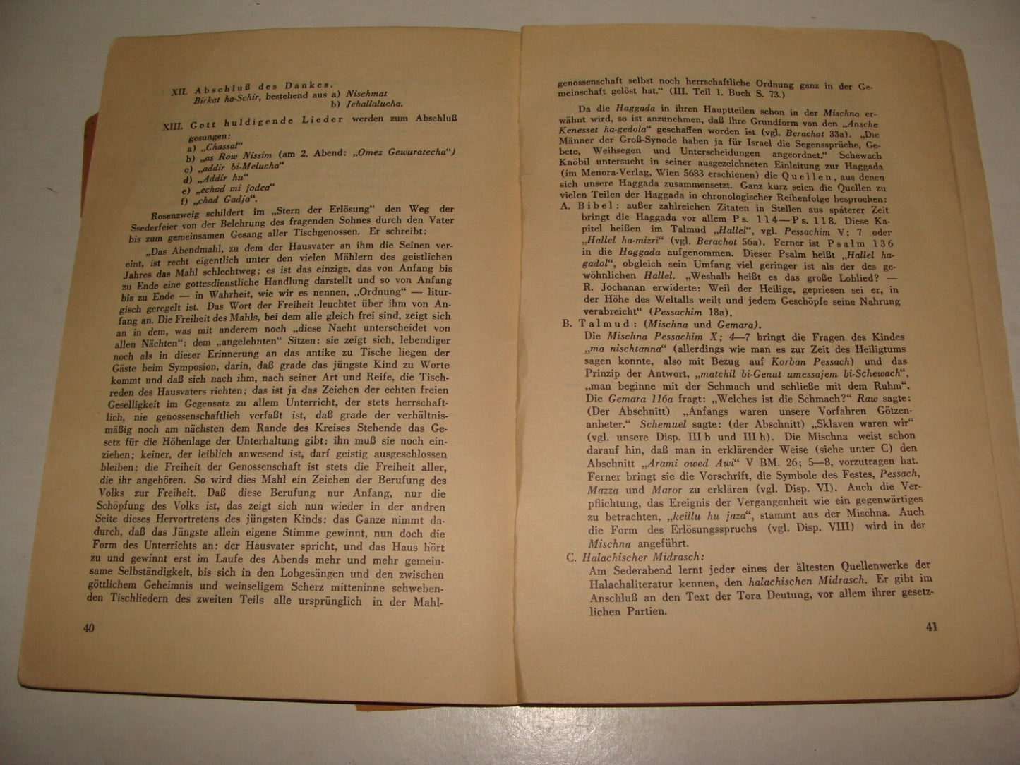 Germany Book Jewish Judaica 1936 Passover Pesach Zionist Youth Torah German