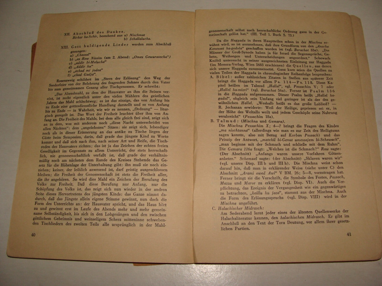 Germany Book Jewish Judaica 1936 Passover Pesach Zionist Youth Torah German