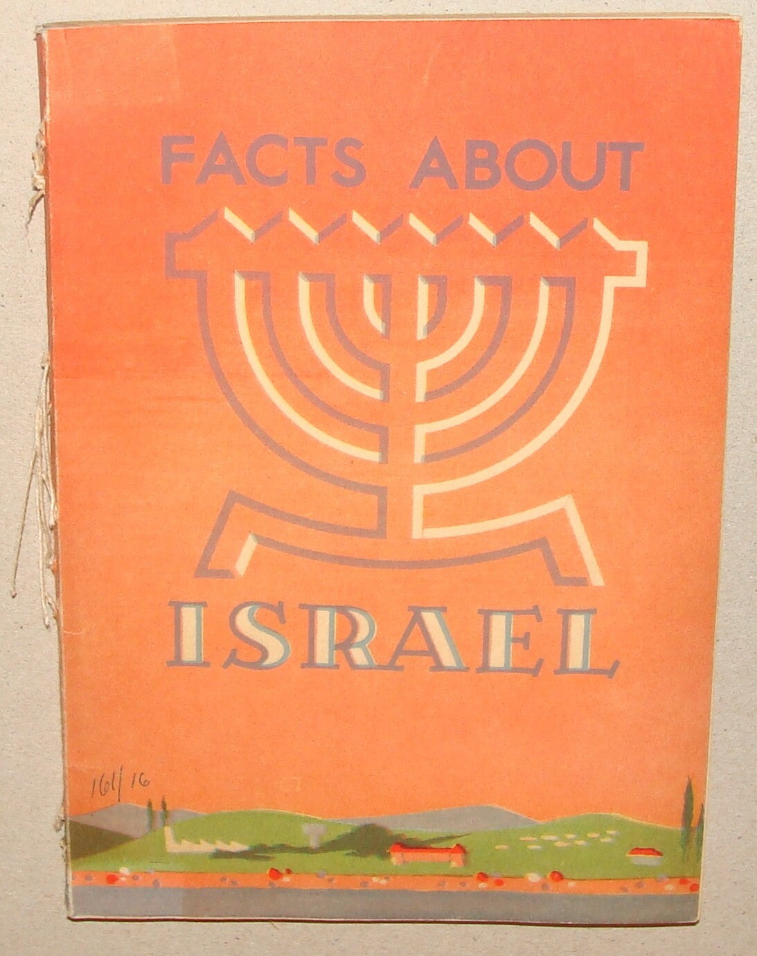 Book Jewish Judaica 1957 Israel Israeli Facts Guide Information History Map