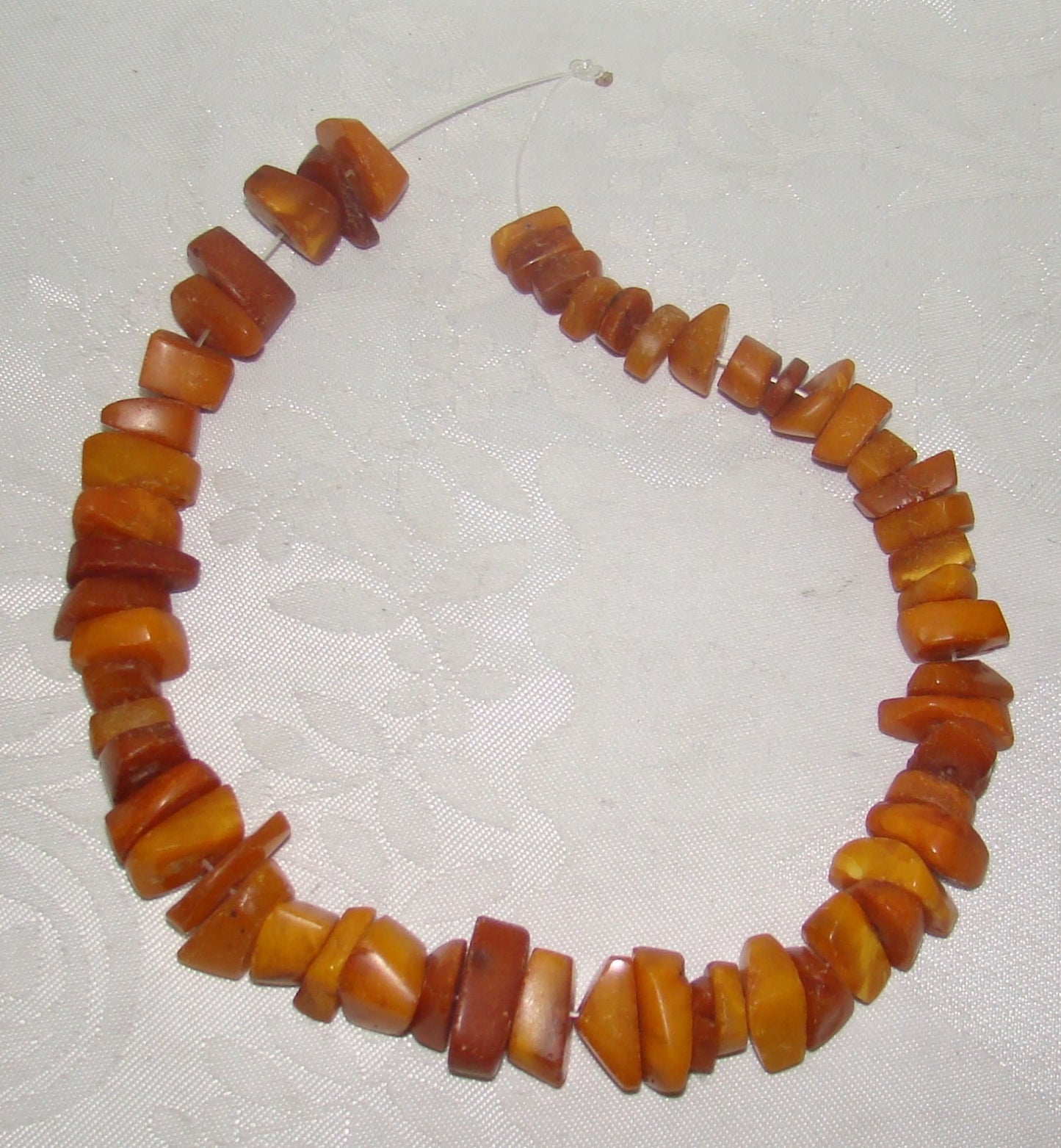 Vintage Baltic Amber Beads Cognac Necklace Butterscotch