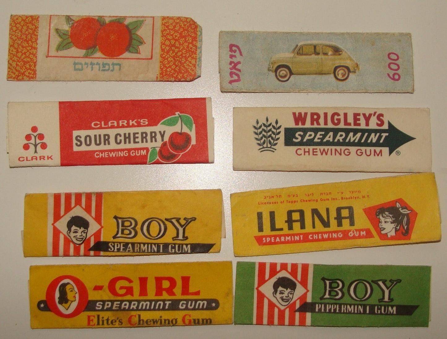 Vintage Israel Israeli Bubble Gum Chewing Wrapper Hebrew 1960s