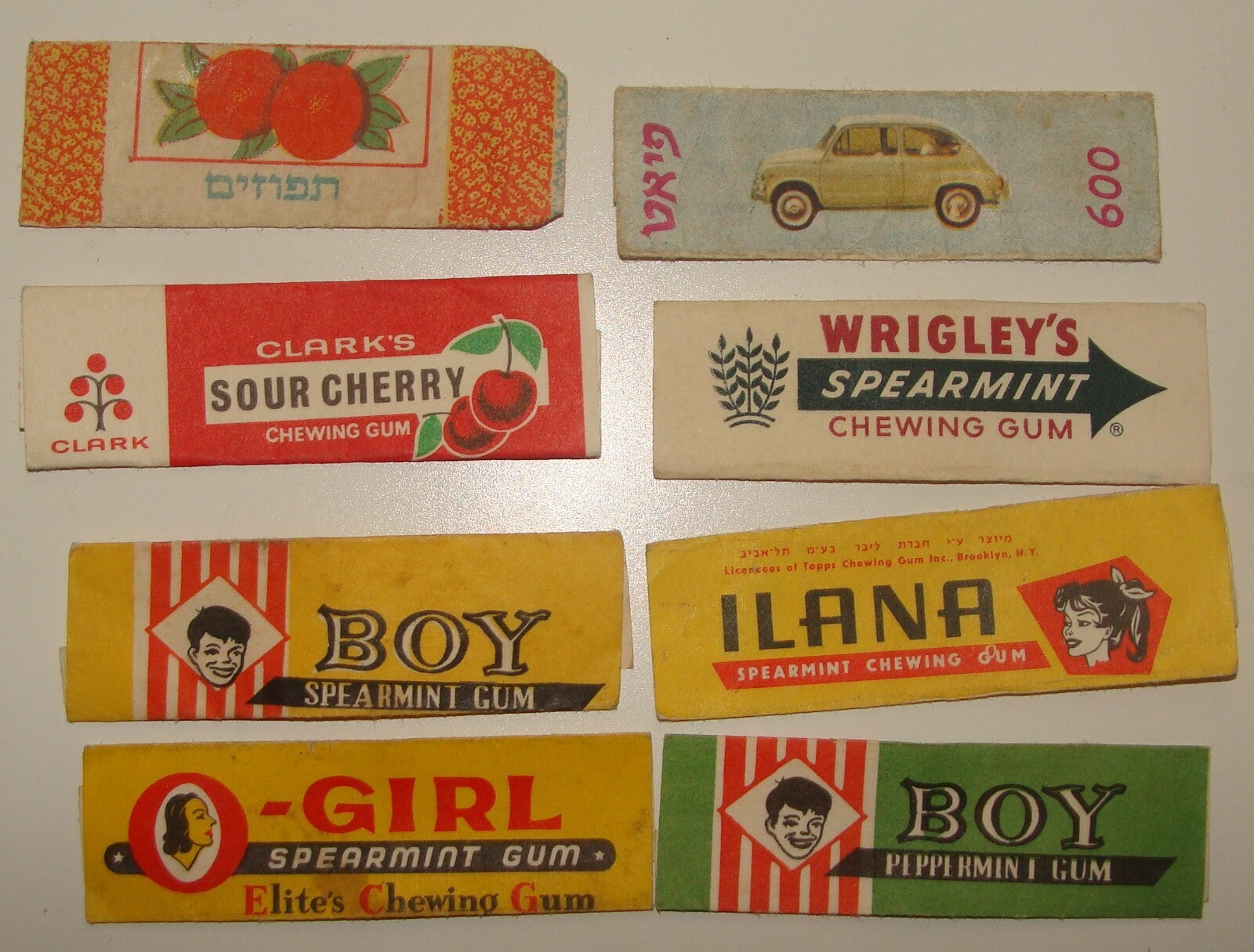 Vintage Israel Israeli Bubble Gum Chewing Wrapper Hebrew 1960s