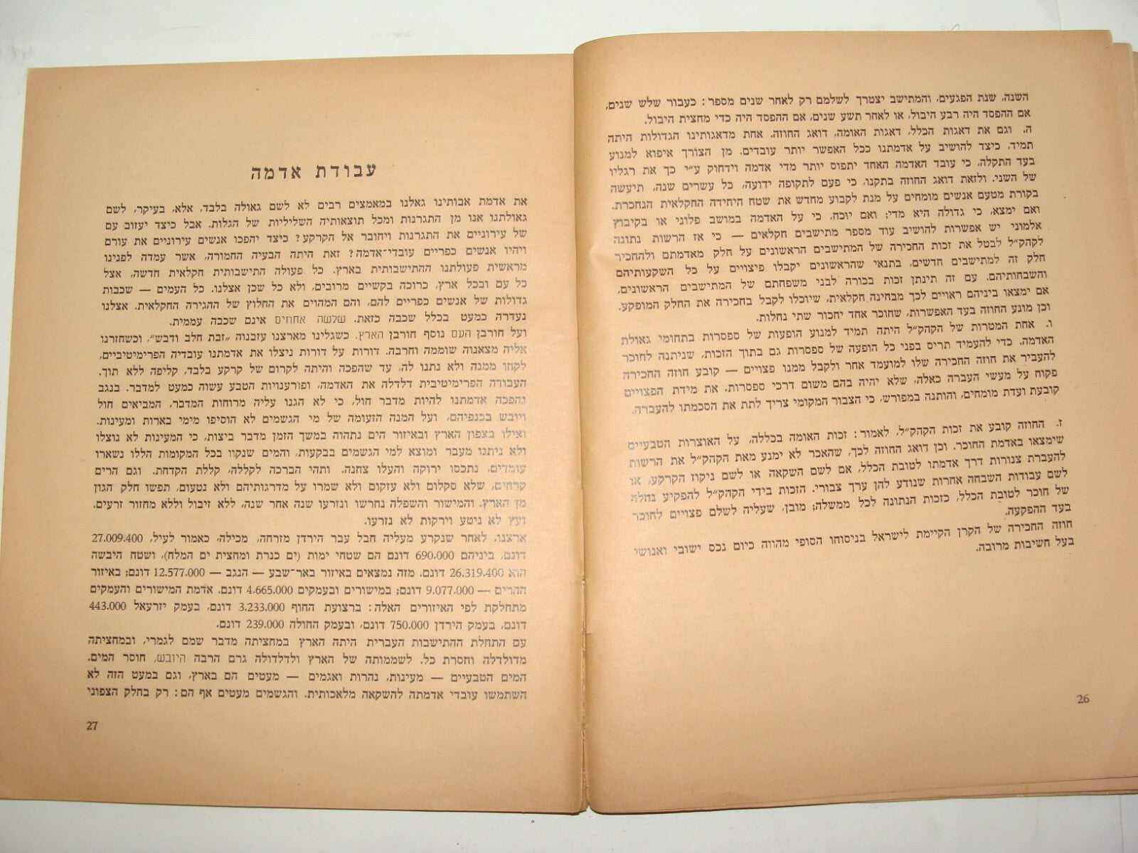 Booklet Palestine Jewish 1942 Israel Israeli Hebrew Zionist JNF KKL Agriculture