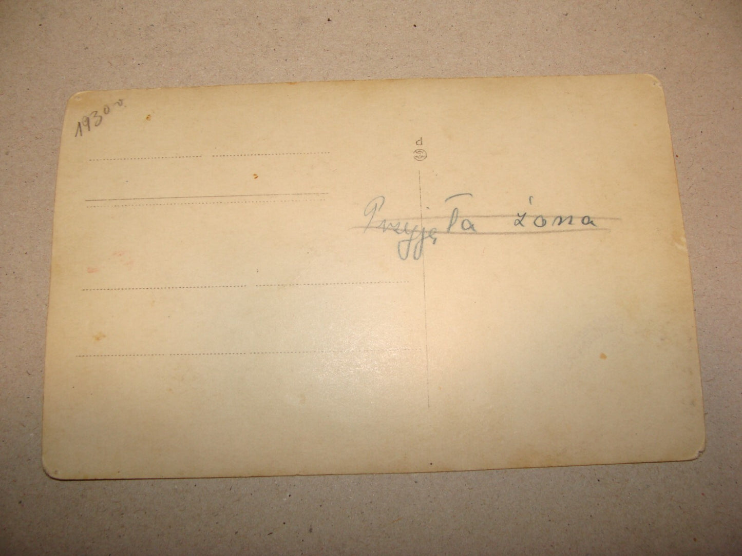 Photo Jewish Card Judaica 1930s Poland Hebrew Zionist School Kids Children