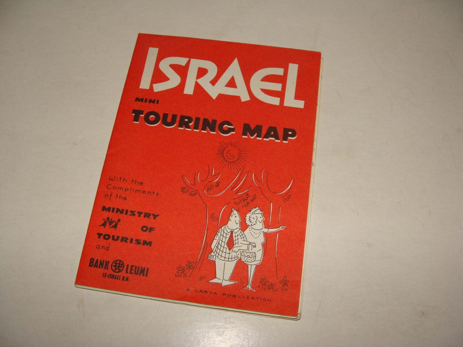 $ Map Jewish 1967 Six Day War Cease Fire Lines ISRAEL Israeli Touring 1970