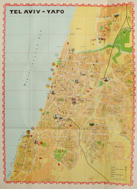 Map Israel TEL AVIV Guide Carta
