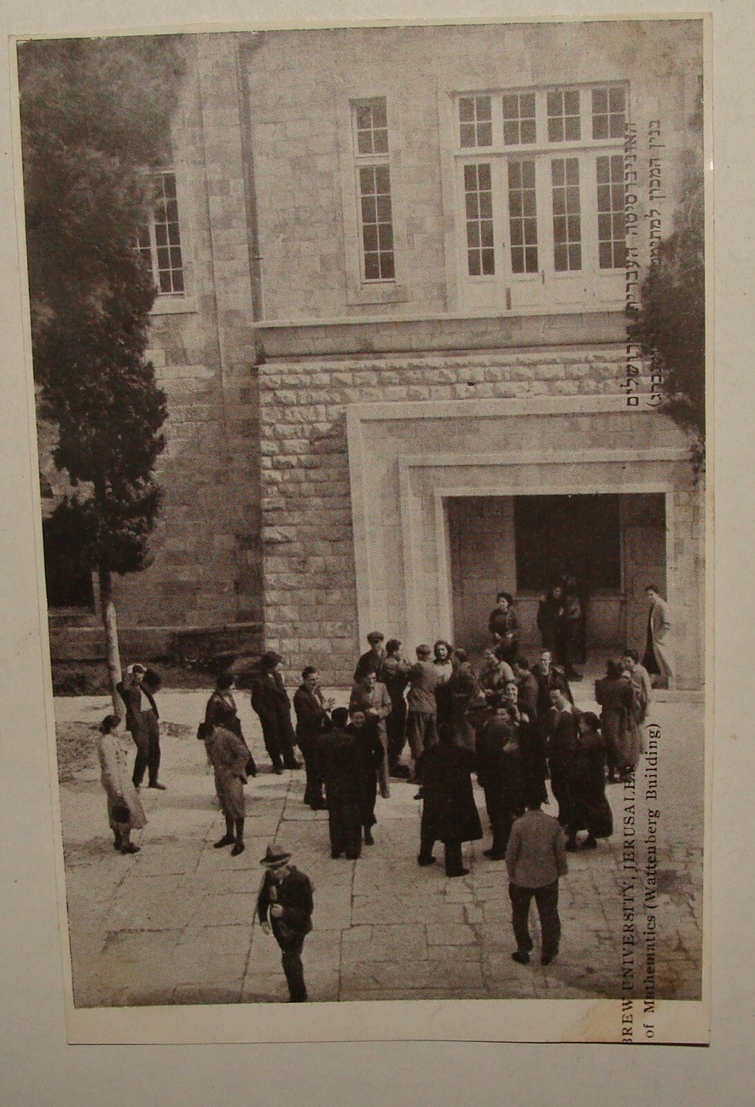 Photo Palestine Card Jewish Judaica Israel Hebrew University Jerusalem Postcard